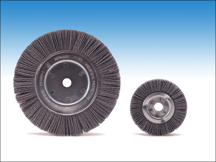 Ronde borstel met schuurnylon 1-rij