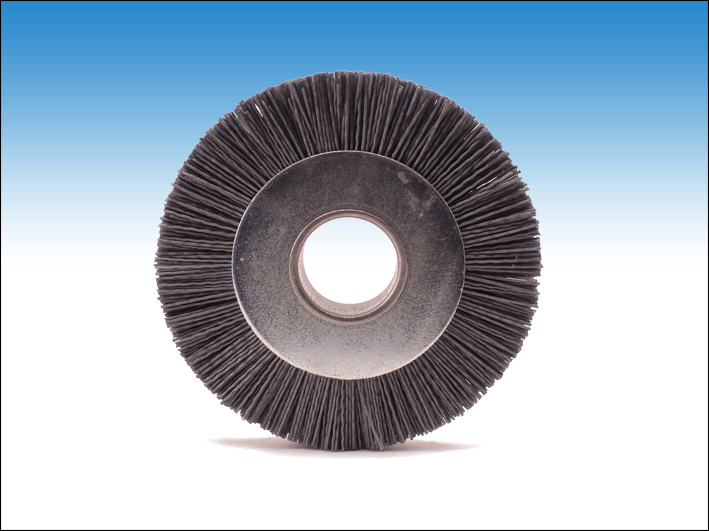 Rondeborstel met schuurnylon