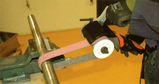 toepassing satineermachine