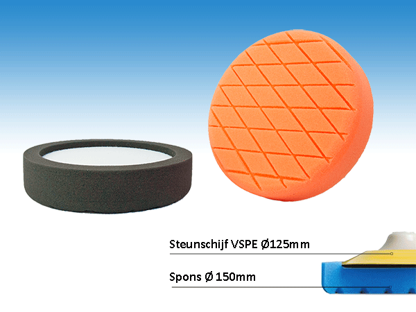 polijstsponzen velcro met diamant patroon