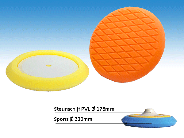 polijstsponzen diamantpatroon 230mm
